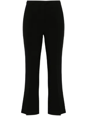 パンツ Blanca Vita Tailored Black Trousers With Elegant Silhouette Blanca Vita Tailored Black Trousers With Elegant Silhouette