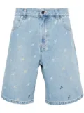 Axel Arigato Miles mid-rise denim shorts - Blue