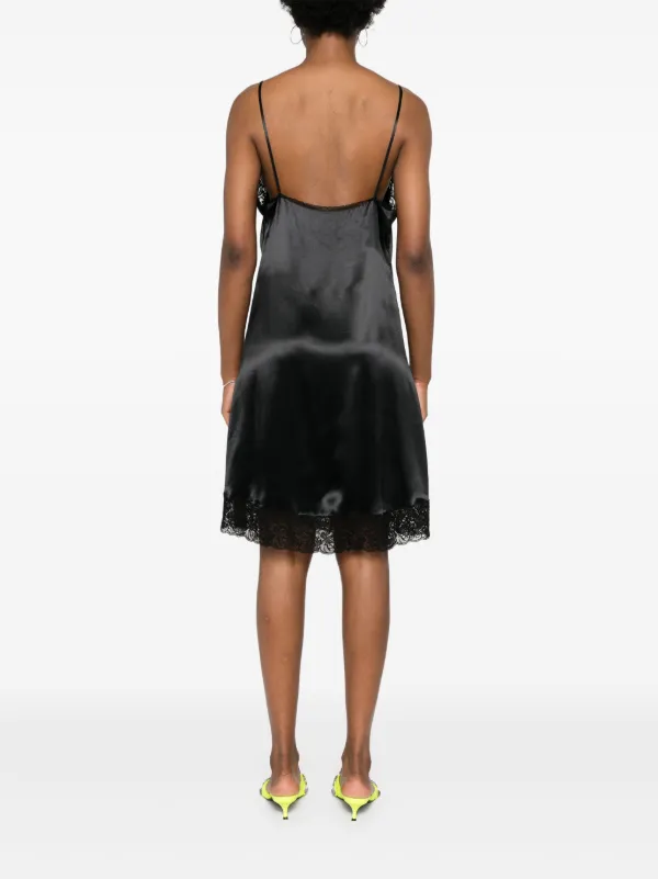 【送料&関税込】Balenciaga Satin Strappy Midi Dress BALENCIAGA Satin midi dress | NET-A-PORTER