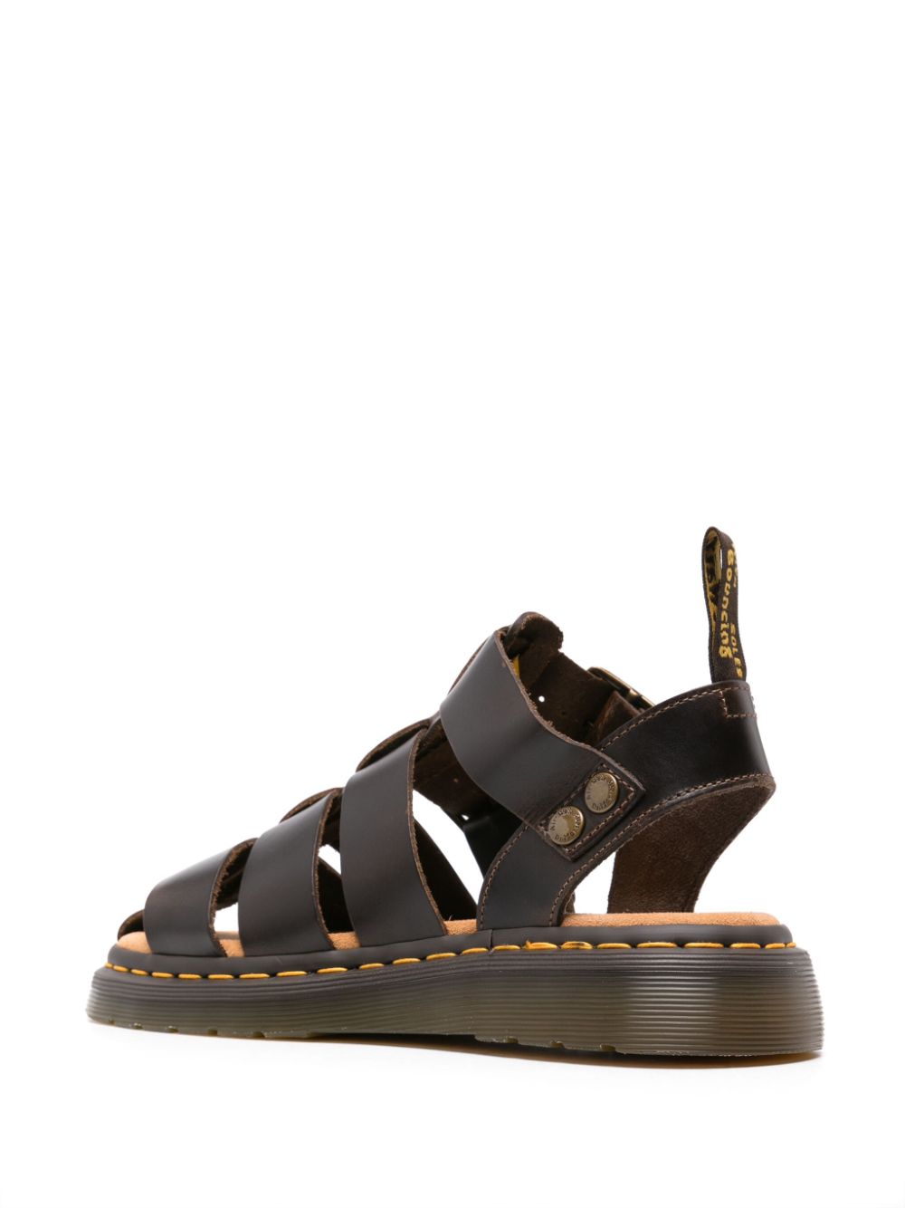 Dr. Martens Garin leren sandalen Bruin