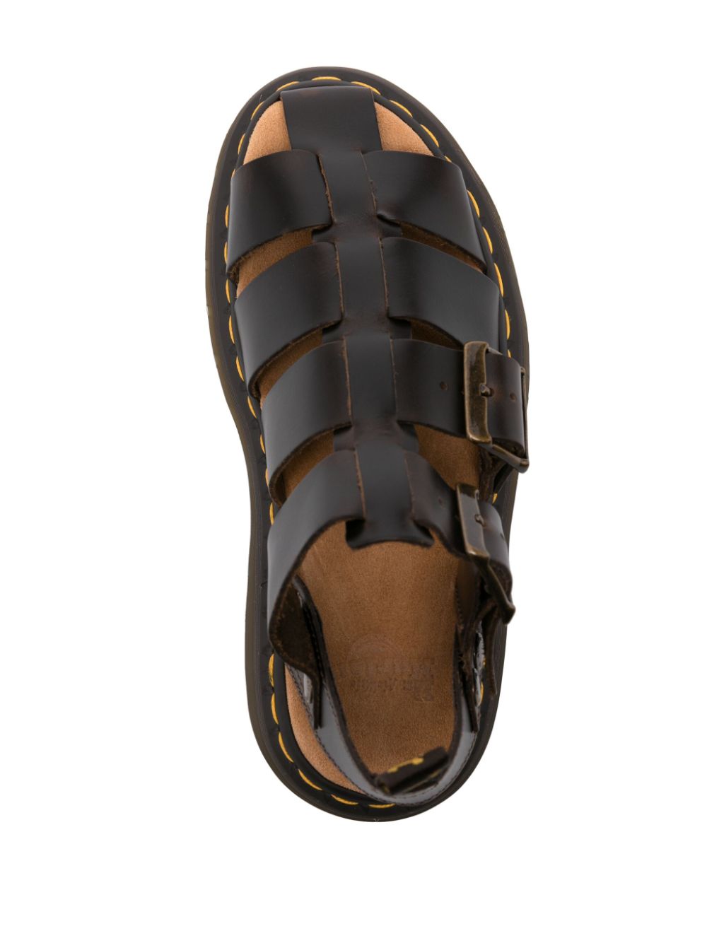 Dr. Martens Garin leren sandalen Bruin