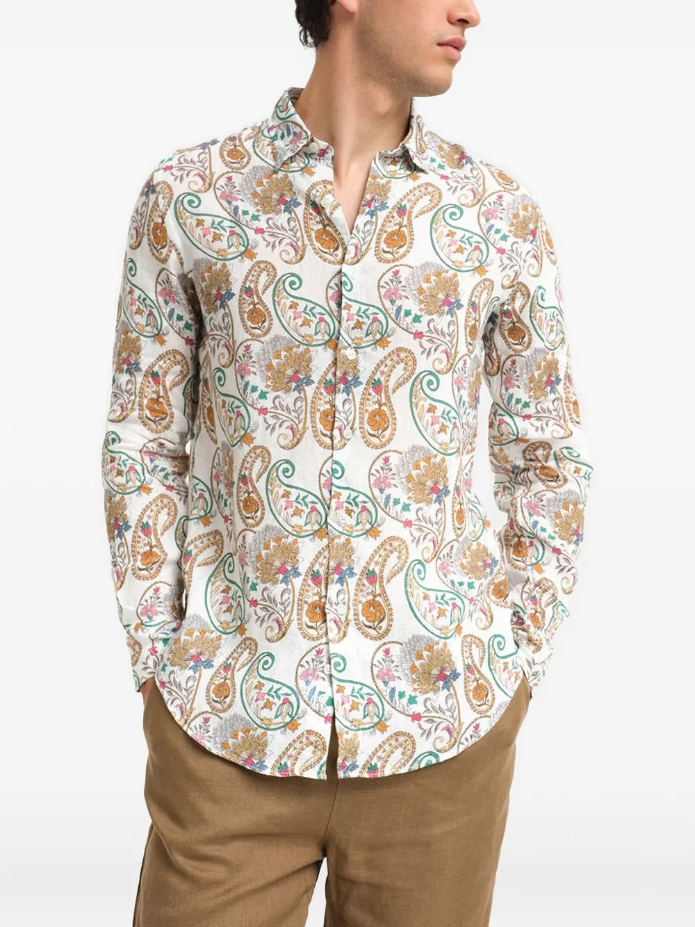 PENINSULA SWIMWEAR paisley-print shirt | Grey | Image 1