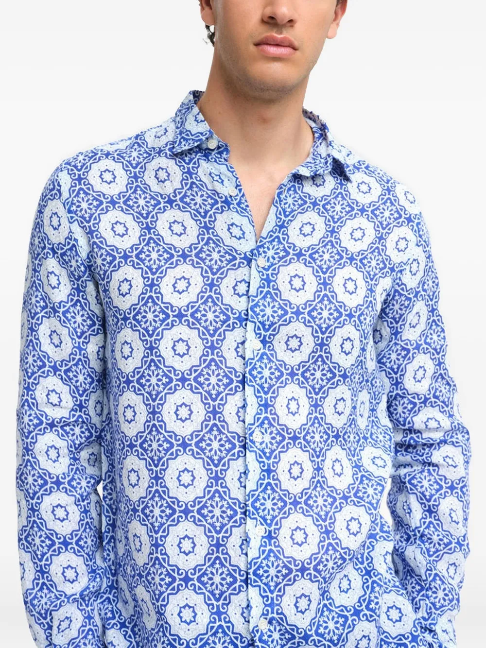 PENINSULA SWIMWEAR Overhemd met patroon Blauw