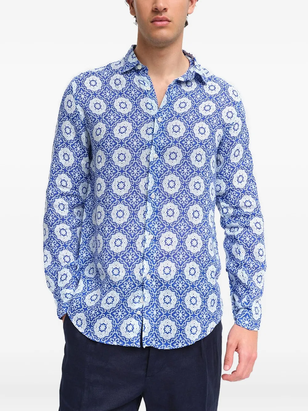 PENINSULA SWIMWEAR patterned shirt | Blue | Image 1
