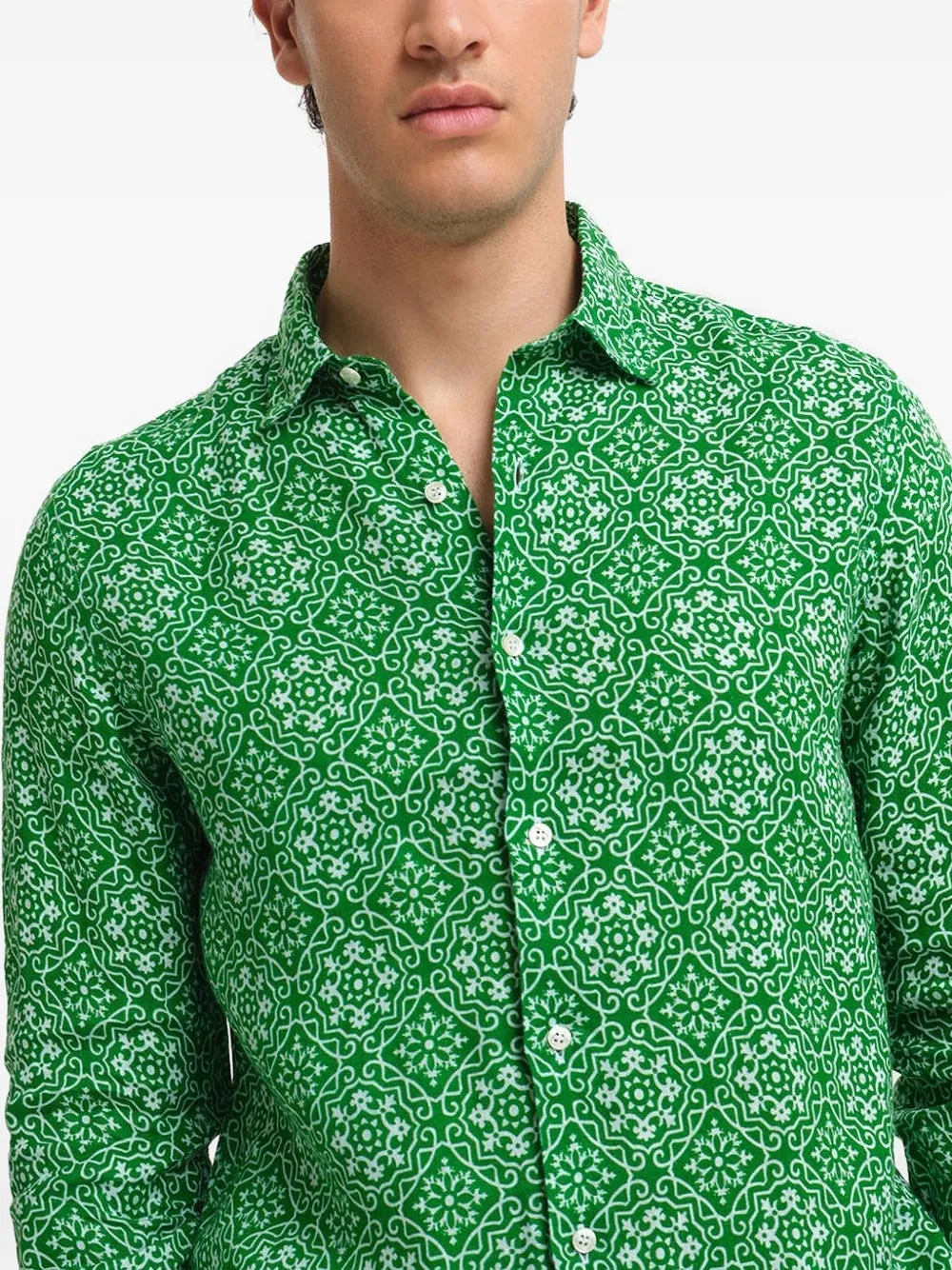 PENINSULA SWIMWEAR Overhemd met patroon Groen