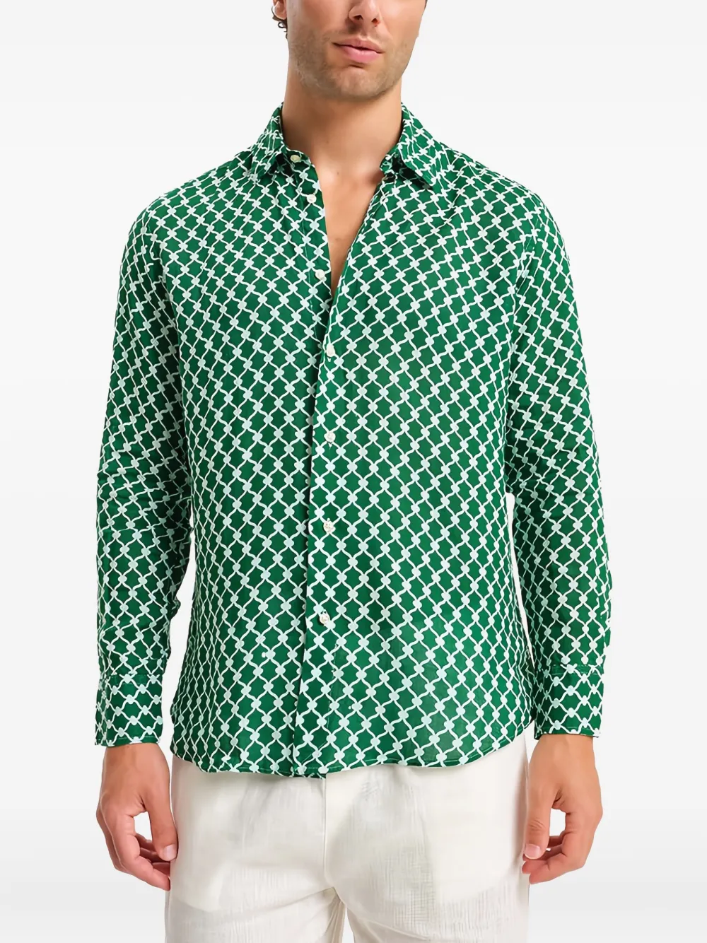 PENINSULA SWIMWEAR patterned shirt | Green | Image 1