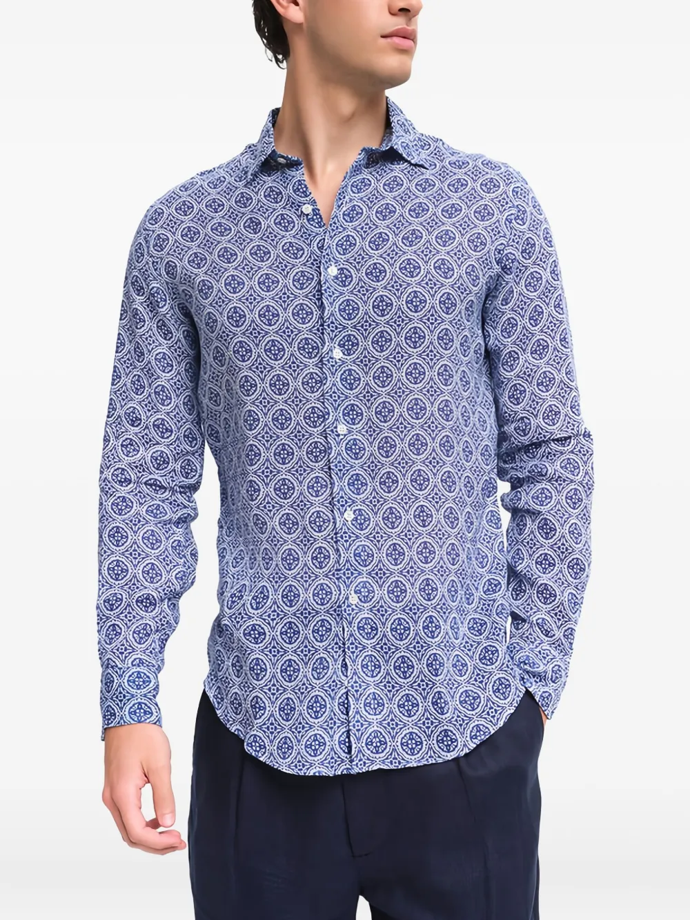 PENINSULA SWIMWEAR graphic-print shirt | Blue | Image 1