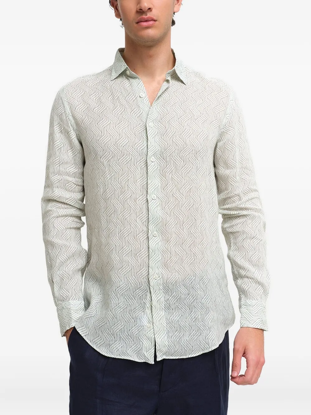 PENINSULA SWIMWEAR patterned shirt | Grey | Image 1