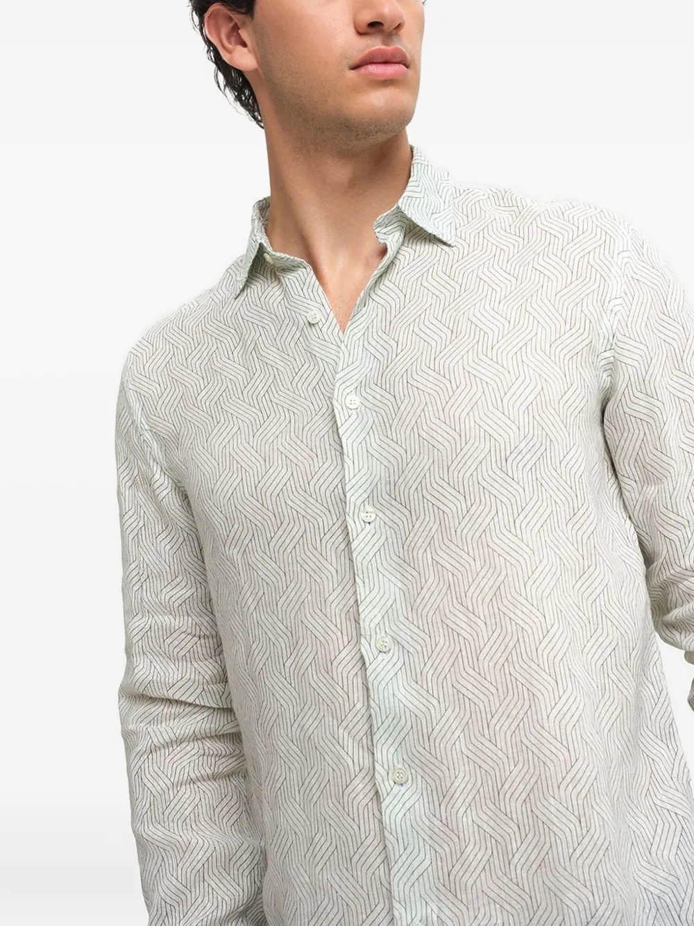 PENINSULA SWIMWEAR Overhemd met patroon Grijs