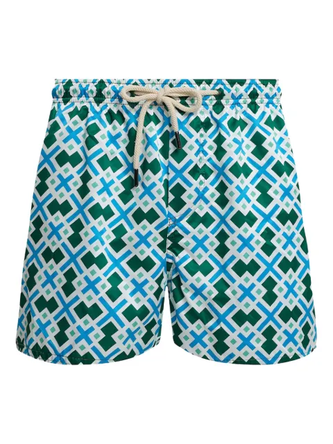 PENINSULA SWIMWEAR shorts de playa con estampado geométrico