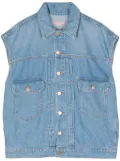 MOTHER The Big Bite denim vest - Blue