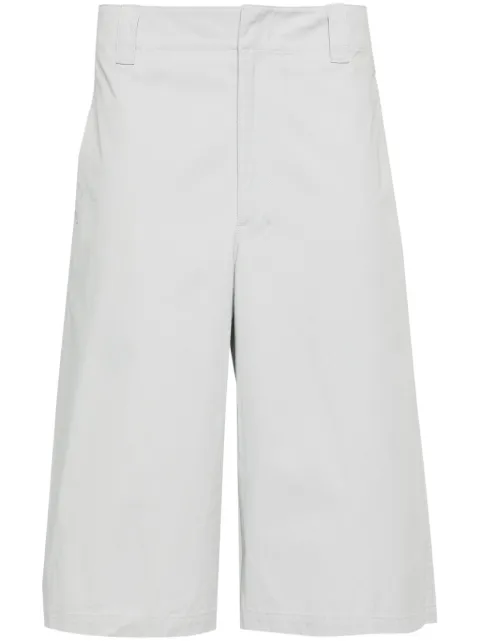 LEMAIRE tonal stitching cotton bermuda shorts