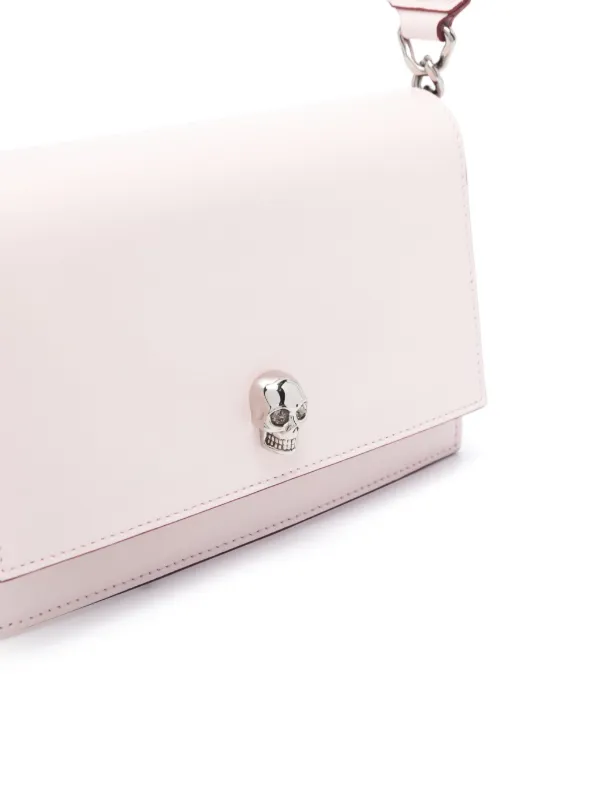 ショルダーバッグ・ポシェット ALEXANDER MCQUEEN Women Shoulder Bags 8133291VDBS9813 PINK Alexander McQueen Pink Grained Leather Insignia Shoulder Bag