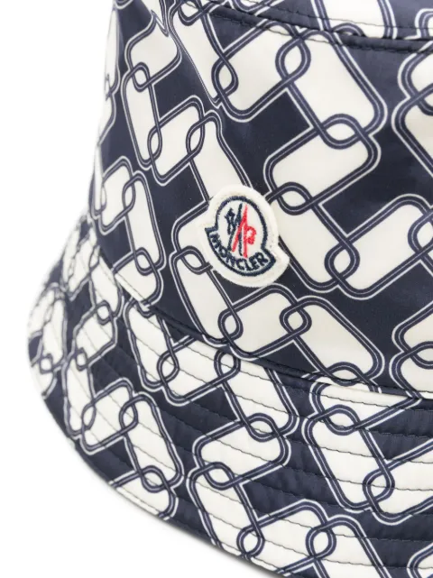 Moncler chain-print bucket hat J10933B00044597MX - 1