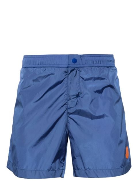 Moncler logo-patch elasticated swim shorts
