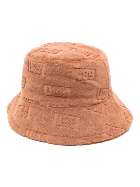 UGG logo-embossed terry-cloth bucket hat