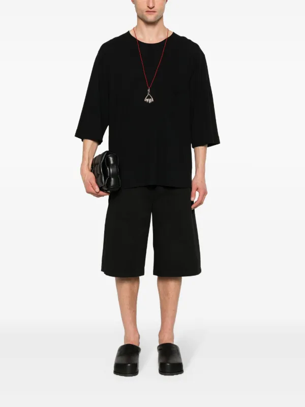 LEMAIRE ツイル バミューダショーツ | ブラック | FARFETCH JP