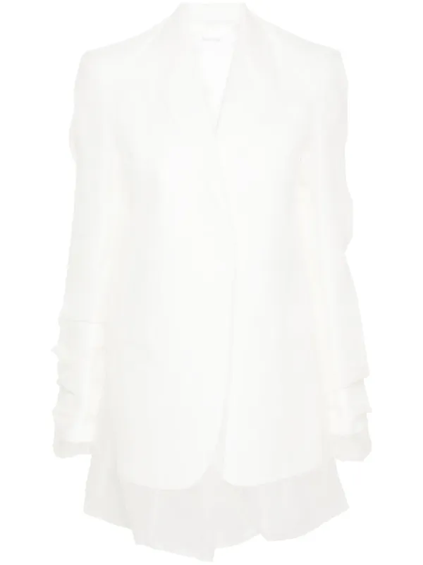 Sportmax Acacia Layered Blazer | White | FARFETCH PH