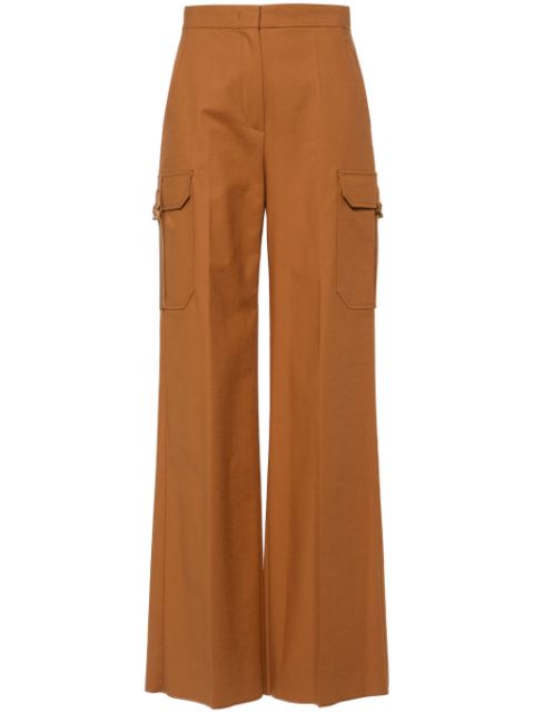 Max Mara Edda logo-embroidered trousers Women