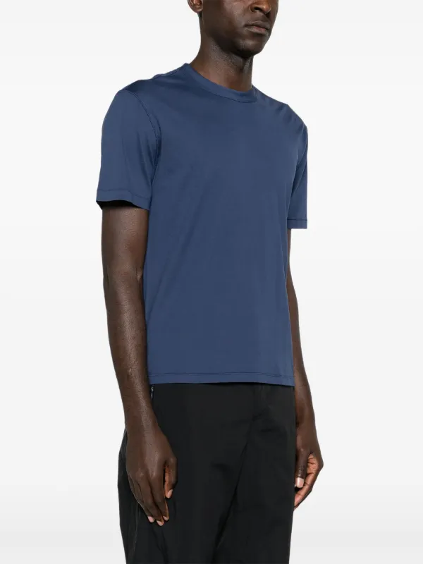 Tシャツ・カットソー Ten-C Powder blue cotton t-shirt (23CTCUH02089A06021 923) Ten C Outlet: T-shirt men - Blue | Ten C t-shirt