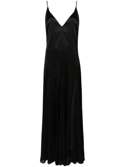 Elisabetta Franchi gusset-detail satin maxi dress