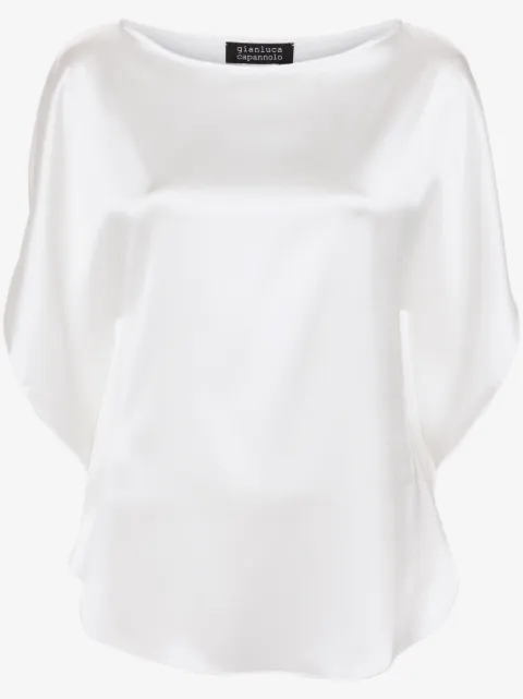 Gianluca Capannolo blusa satinada con cuello barco