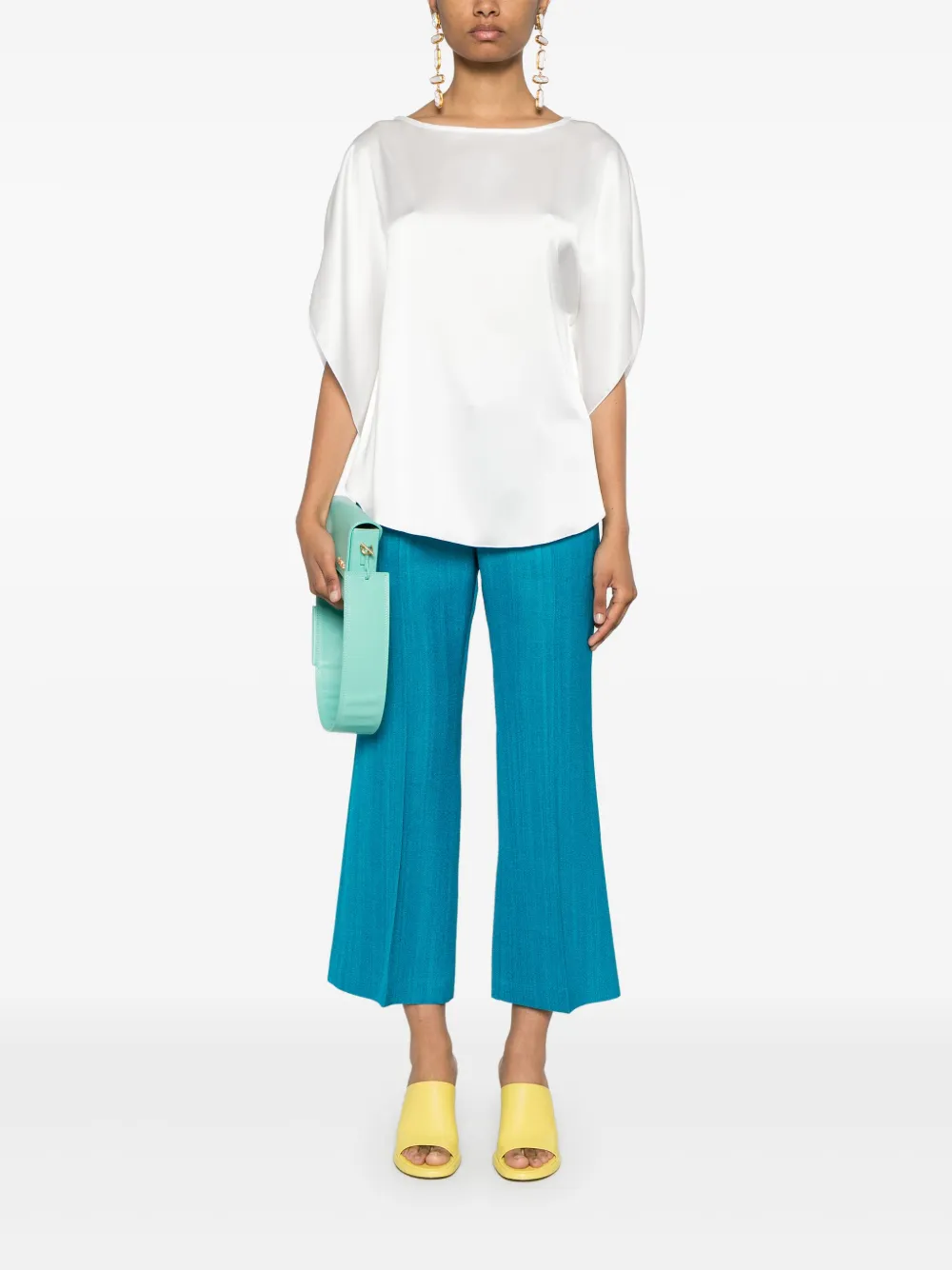 Gianluca Capannolo Blouse met boothals - Wit