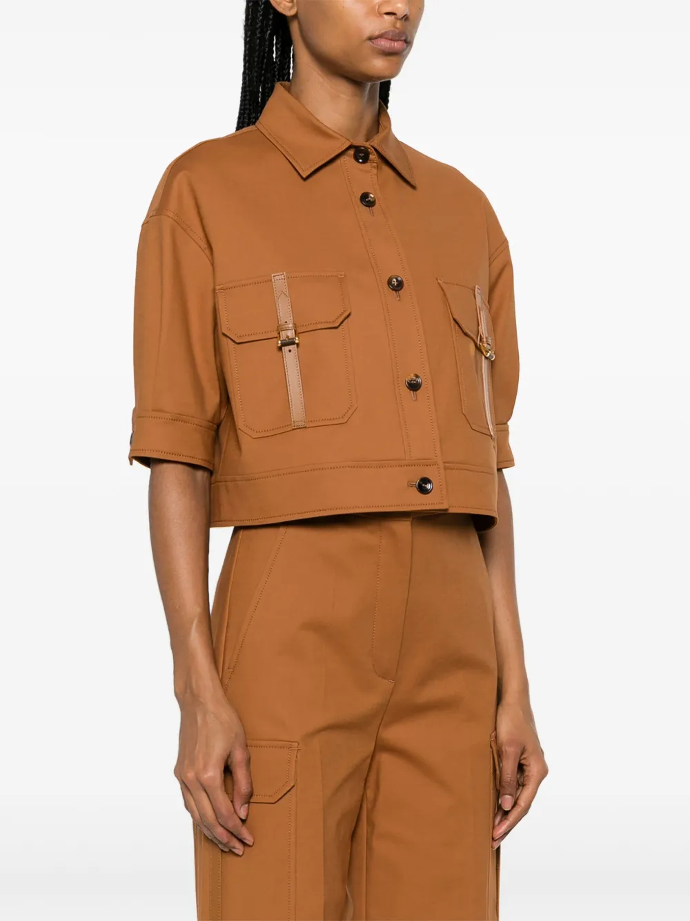 Max Mara Agiate cropped top Bruin