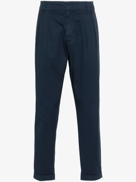 DONDUP logo-plaque tapered chinos