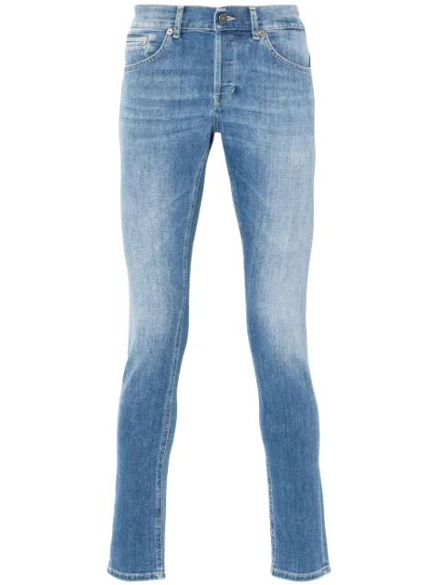 DONDUP logo-print tapered jeans