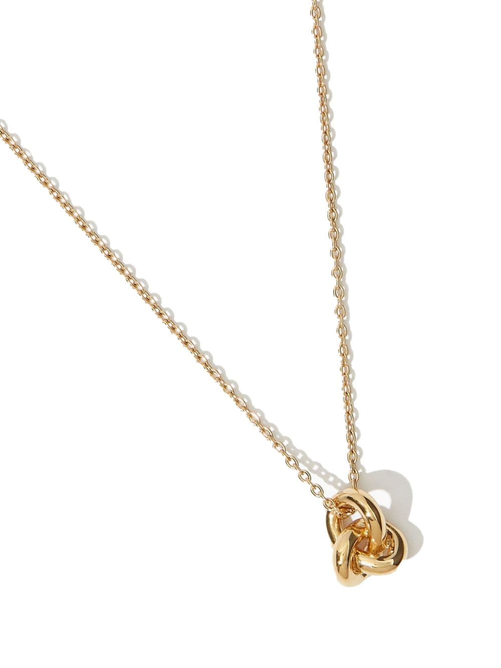 Shop Otiumberg Mini Knot Pendant Necklace In Gold
