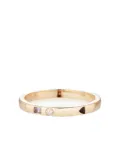 Otiumberg 9kt yellow gold Three Stone Stacker ring