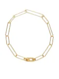 Otiumberg 14kt gold vermeil Paperclip anklet