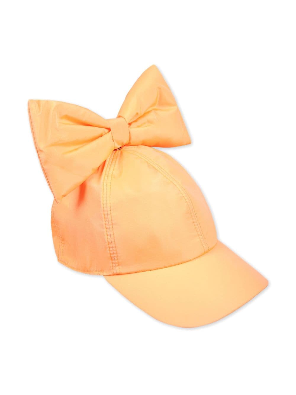 Caroline Bosmans bow-detail satin cap - Oranje