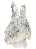 ZIMMERMANN Natura Draped mini dress - White