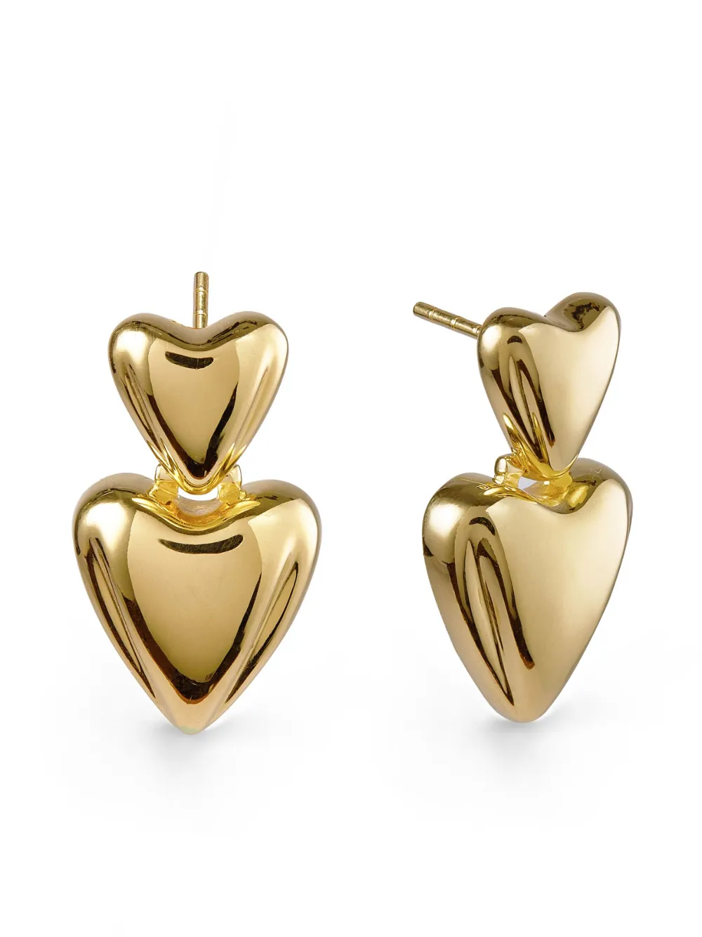 Otiumberg aretes en forma de corazón | dorado | Image 1