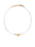 Otiumberg Link Up pearl anklet - Gold