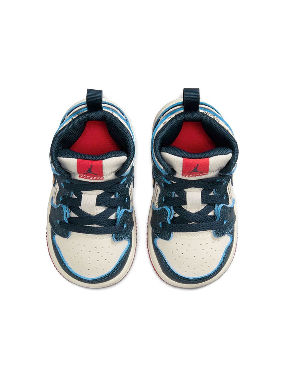 Jordan Kids Air Jordan 1 Mid SE "Take Flight" sneakers Blauw