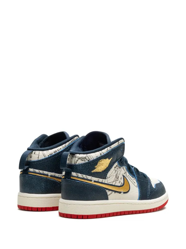 Jordan Kids Air Jordan 1 Mid SE Take Flight スニーカー