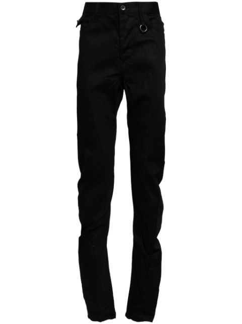 Julius slim fit cotton blend trousers