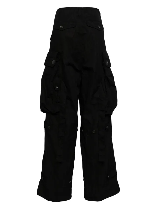 パンツ JULIUS CO LAWN CARGO CROTCH PANTS BLACK Julius Cargo Cotton Blend Trousers | Black | FARFETCH