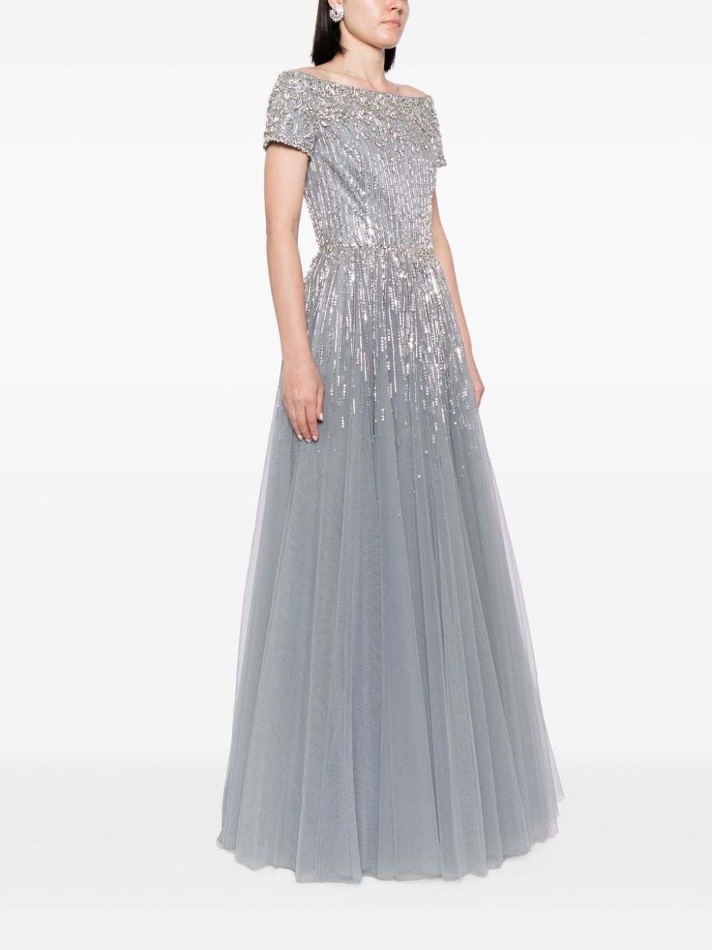 Affordable Jenny Packham Lyra crystal-embellished gwon Women