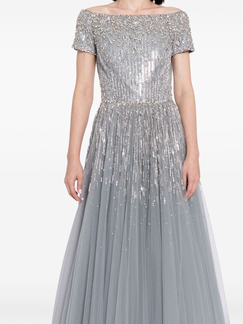 Affordable Jenny Packham Lyra crystal-embellished gwon Women