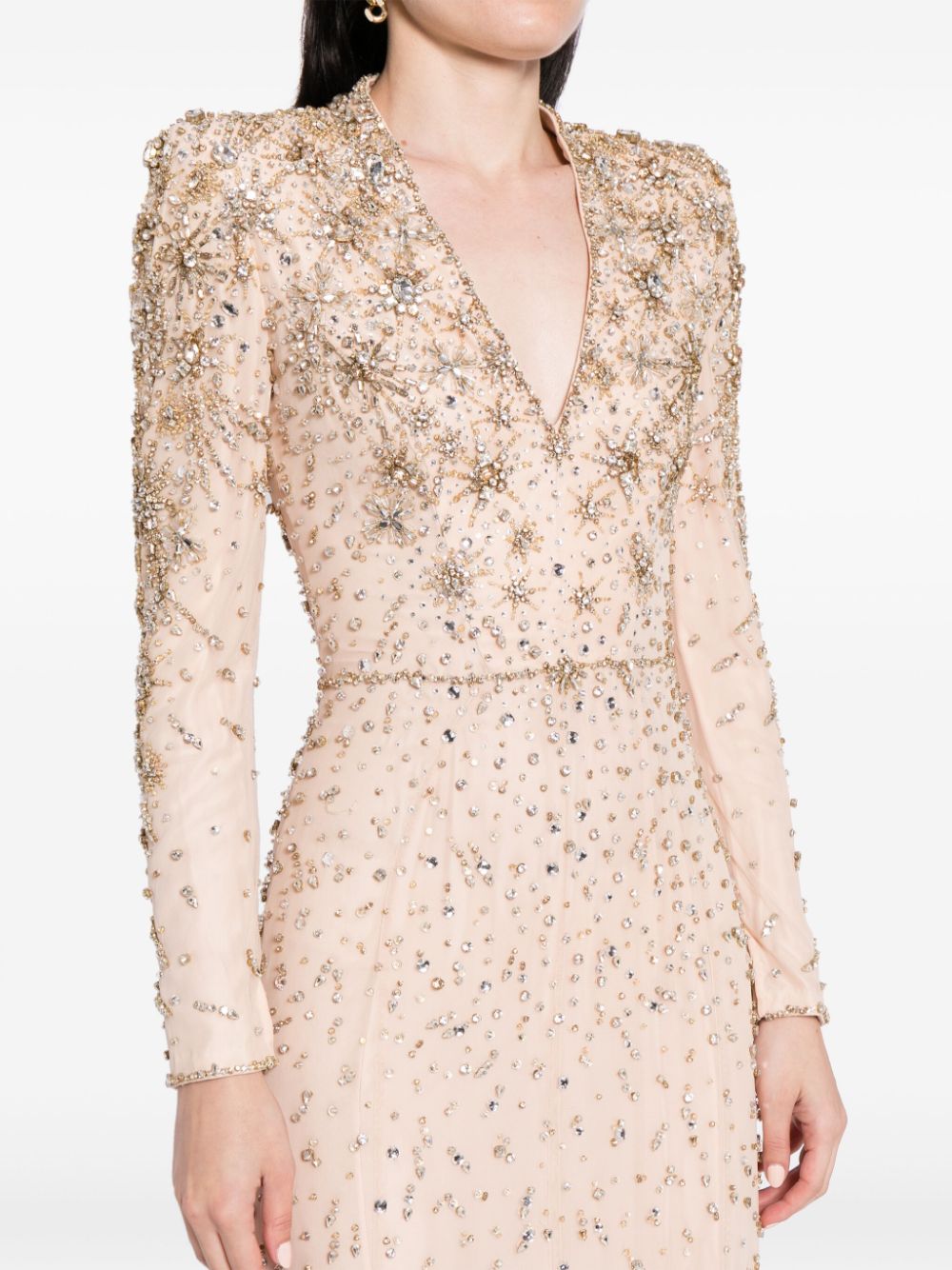 Jenny Packham Celeste crystal-embellished gown Women