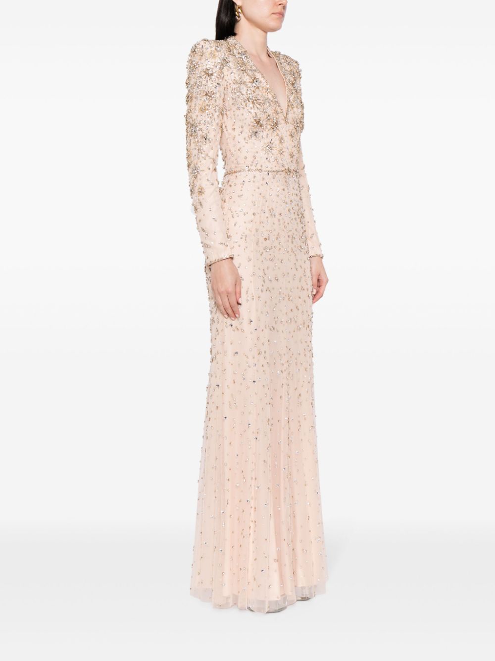 Jenny Packham Celeste crystal-embellished gown Women