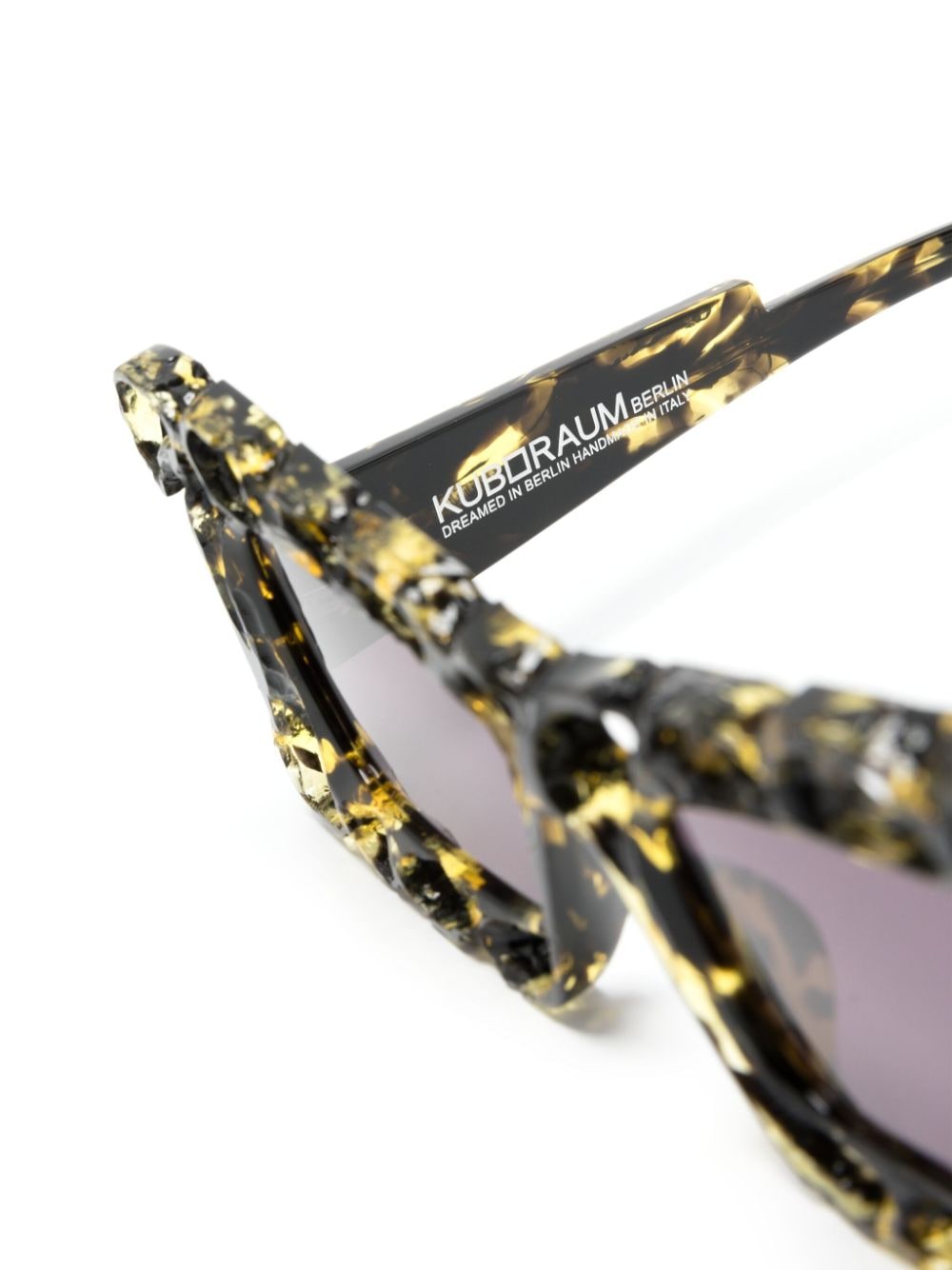 Shop Kuboraum R2 Hypercore Rectangle-frame Sunglasses In Black