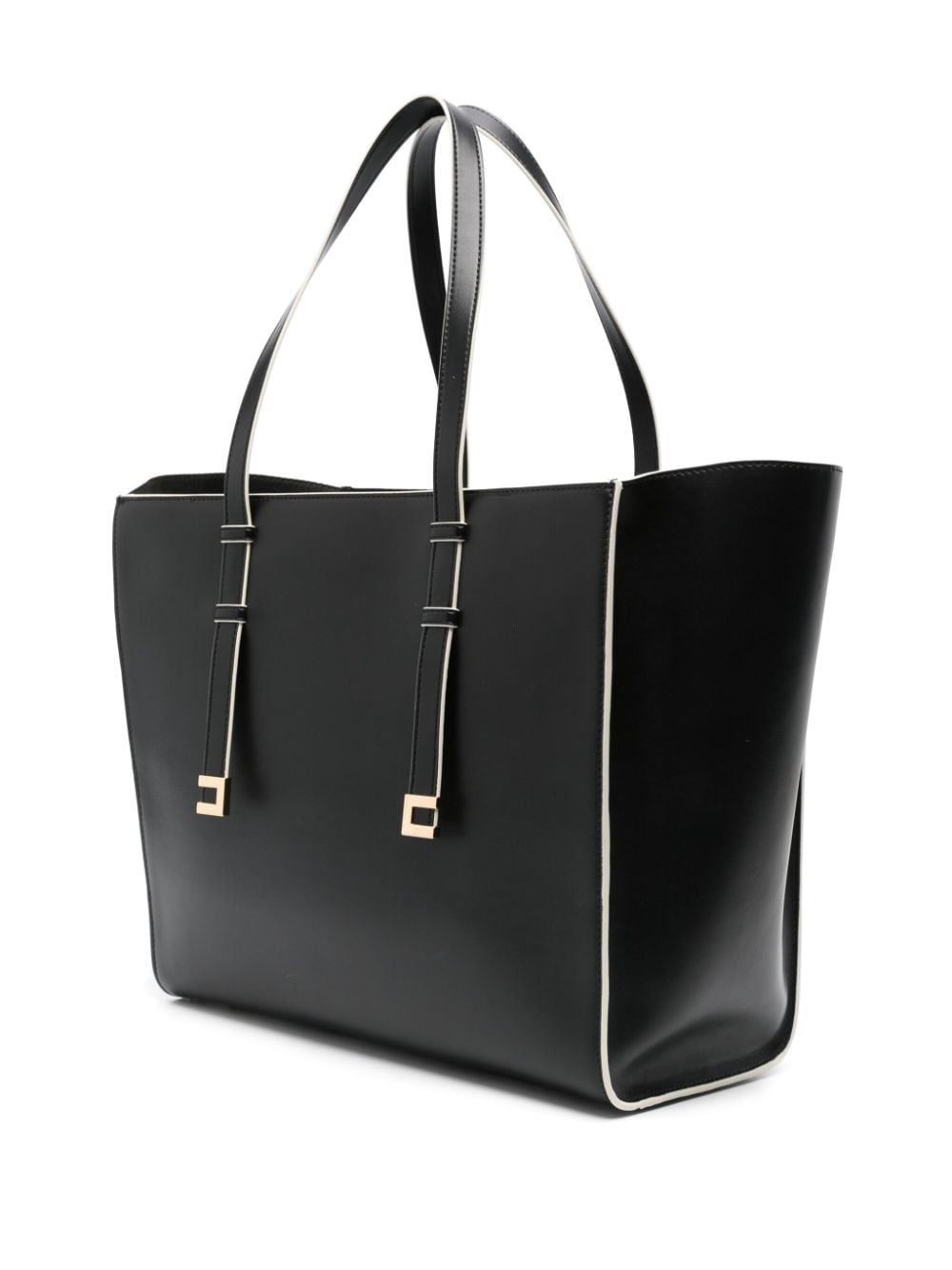 Shop Elisabetta Franchi Large Essential Tote Bag In Black
