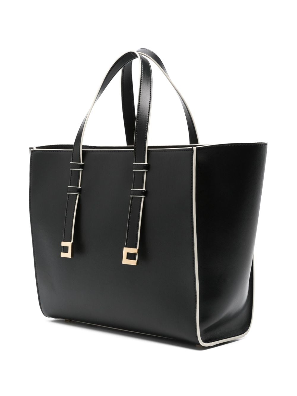 Shop Elisabetta Franchi Small Essential Tote Bag In Black