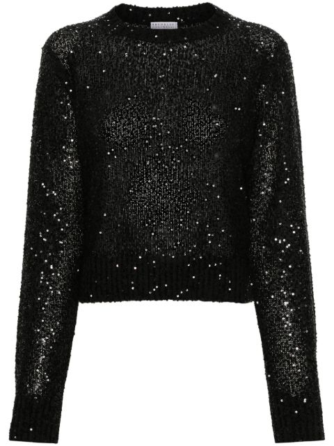 Brunello Cucinelli sequin-embellished jumper