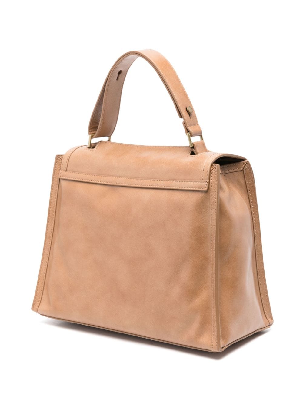 Shop Orciani Medium Sveva Satchel Bag In Neutrals